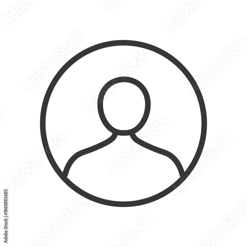 Basic interface line editable stroke icon. Vector illustration