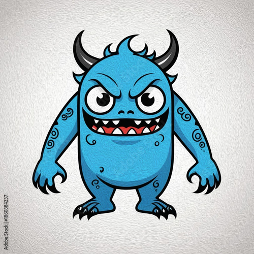 Cartoon. Pattern for T-shirts, covers, wallpapers, fabrics . Oil painting