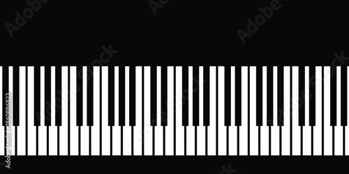 simple piano vector background