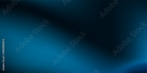 A smooth and blending gradation of teal to dark blue, suitable for use as a digital background, wallpaper, banner volume 3