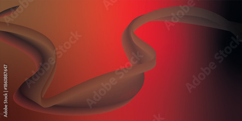 Modern futuristic background. Light brown gradient stripes combined with red and black. Suitable for banners, posters, brochures, pamphlets, or presentation backgrounds. Vector and texture.