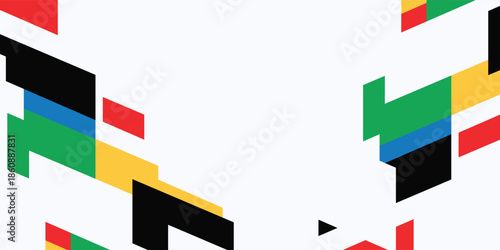 Free Download Abstract wave geometric color background with sport athletic style for world sport event. vector Eps 10 - GFXLoad