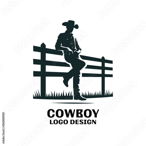Cowboy Vector Logo Design