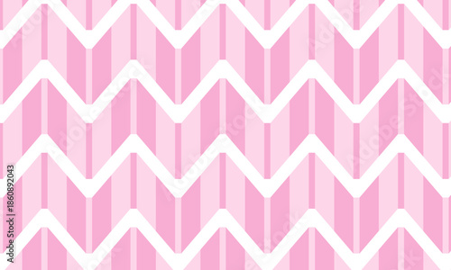 ピンクのかわいい矢絣背景　ベクター