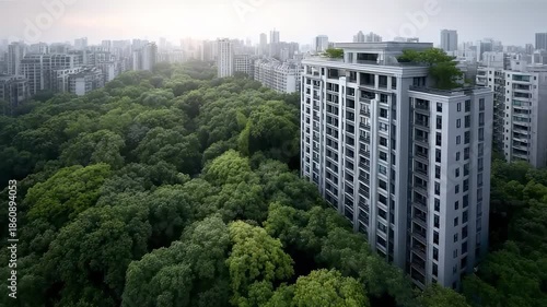 Wallpaper Mural Green Urban Architecture Harmoniously Coexisting with Nature Torontodigital.ca