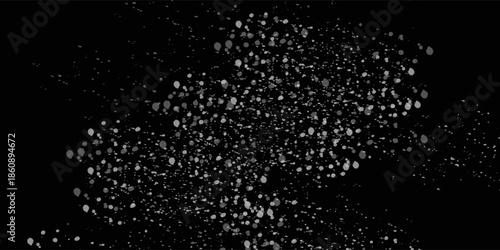 Falling white snow flakes background illustration. Realistic snow snowflakes winter background design