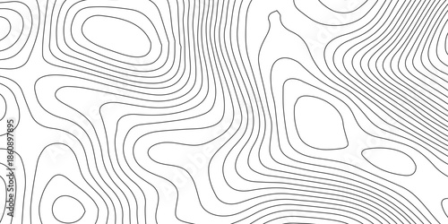 Seamless black and white abstract vector background featuring a geometric fingerprint pattern with swirling lines and textured waves for a modern wallpaper design
