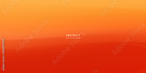 Desert Sunset Horizon With Warm Orange Gradient Sky Over Dunes