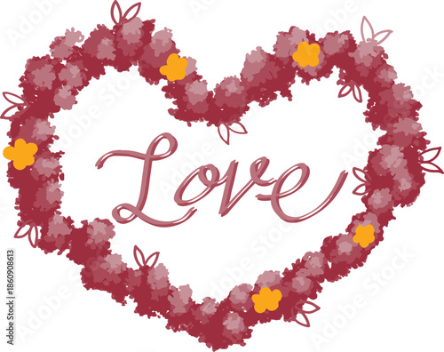 Valentine's day ornamen cute hand drawn