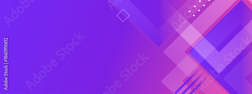 Displays geometric shapes in purple pink and white colors