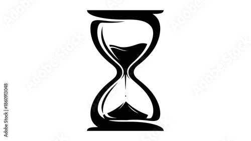 Iconic Hourglass Silhouette Symbolizing the Passage of Time and Measurement
