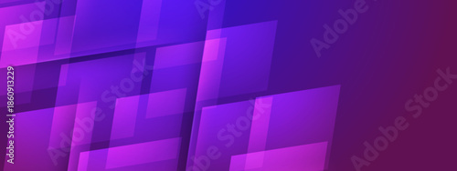 Overlapping purple rectangles on a matching gradient background