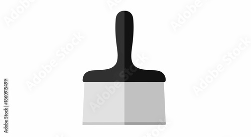 Spatula illustration on a clean white background from a front viewpoint