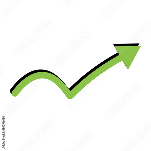 ink arrow collaboration on white background