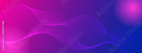 Abstract pink and blue gradient background with waves, ideal for fashion, beauty, or wellness themed designs needing a modern touch