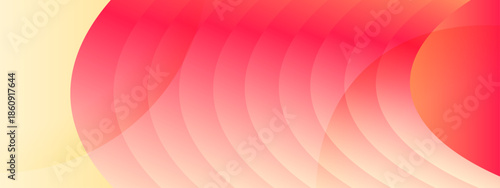 With vibrant red and yellow hues, this abstract design features layered curves. Suitable for background elements or artistic designs