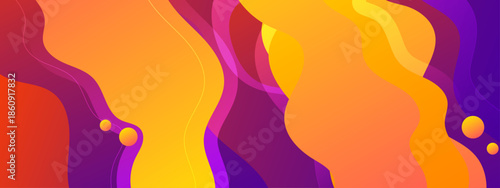 Abstract colorful flowing shapes suitable for backgrounds, banners, presentations, and digital art projects needing vibrant, dynamic visuals