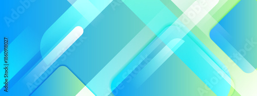 Abstract design with blue green gradient shapes ideal for modern digital backgrounds or artistic projects with a calming color palette