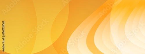 Abstract design with yellow and orange curved lines on gradient background. Suitable for modern backgrounds, posters, and digital art projects
