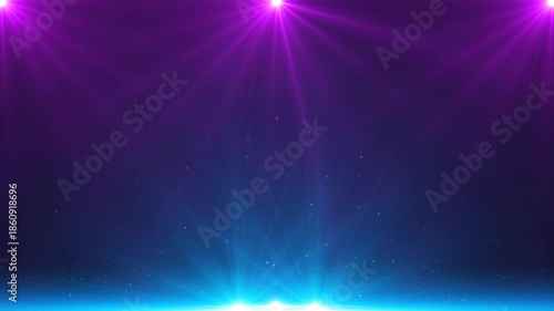 abstract blue and pink background with stars light effect