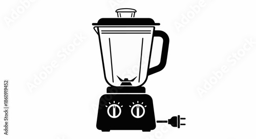 Kitchen Appliance Blender Icon for Smoothies and Juices