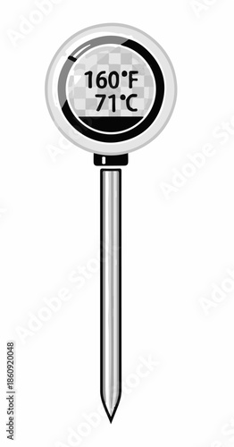 Precision Digital Food Thermometer for Safe Cooking Temperatures