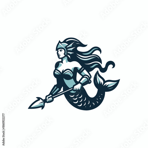 Mermaid Warrior Logo