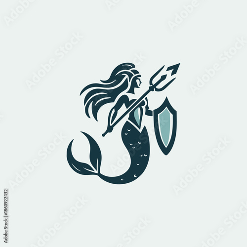 Mermaid Warrior Logo