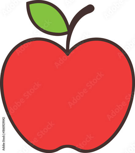 Vector icon of an apple.