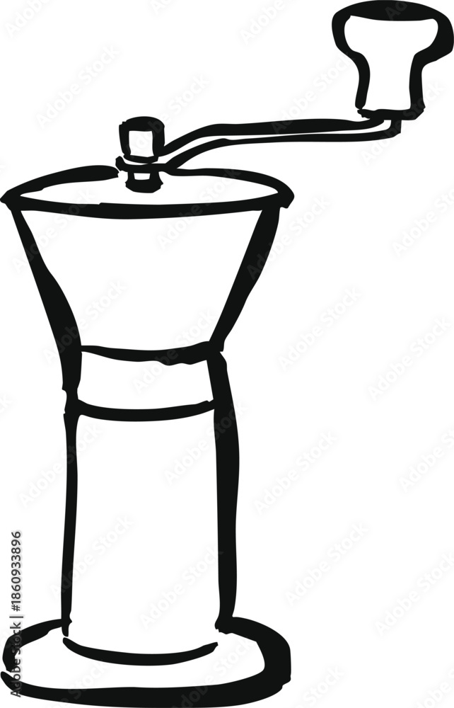 Obraz premium Hand crank coffee mill