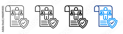 Principle Icon Different Style Outline Collection Set