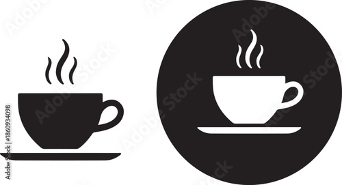 coffee cup icon vector isolated on white background. Coffee cup icon.