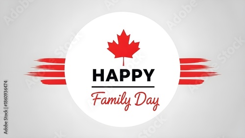 Happy family day canada celebration