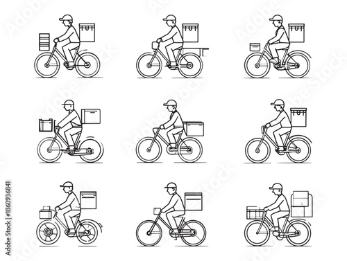 Courier Delivers Packages Fast Reliable Service