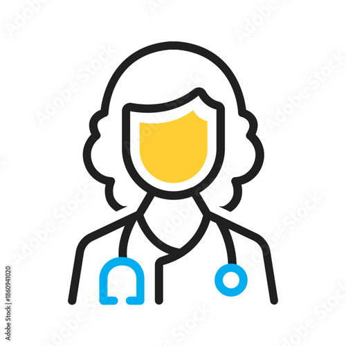 Vector multi color icon for Doctor