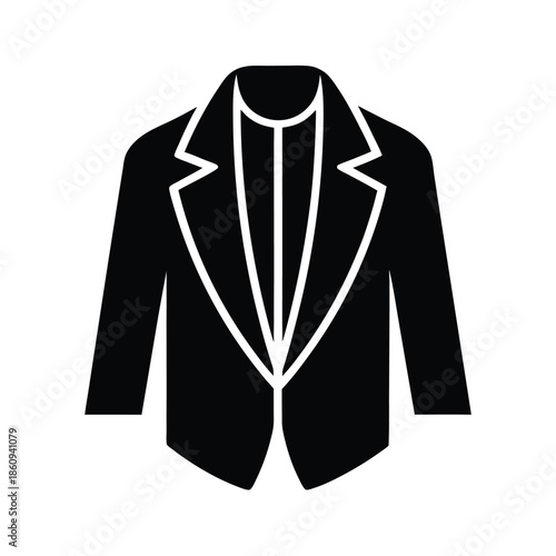 Cape Blazer With Shoulder Slits Vector Illustration