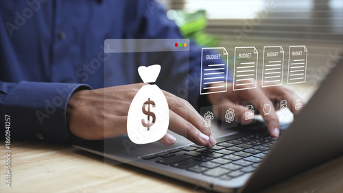 Fotografie Business finance budget, and financial planning, Effective budget allocation and budget management