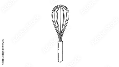 Kitchen Utensil A Stainless Steel Whisk for Effortless Baking and Cooking