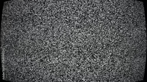 Vintage CRT television static noise loop.