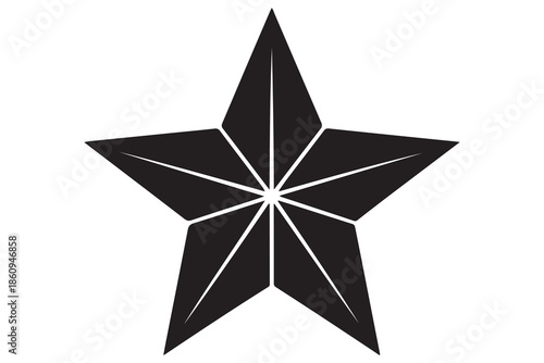 Wallpaper Mural Star silhouette black and white background
 Torontodigital.ca