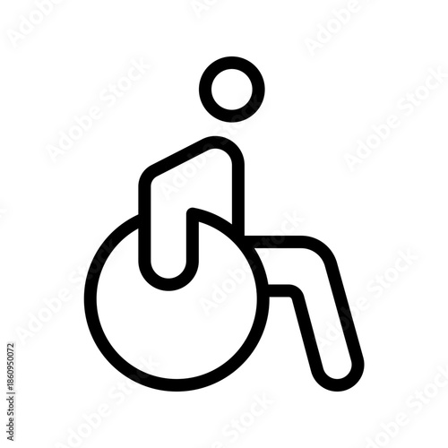 Universal Accessible icon set for inclusive design, accessibility support and public UI