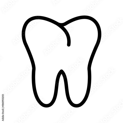 Clean Tooth icon set for dental care, oral hygiene and clinic medical design