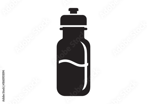 Water bottle icon, Water bottle silhouette vector