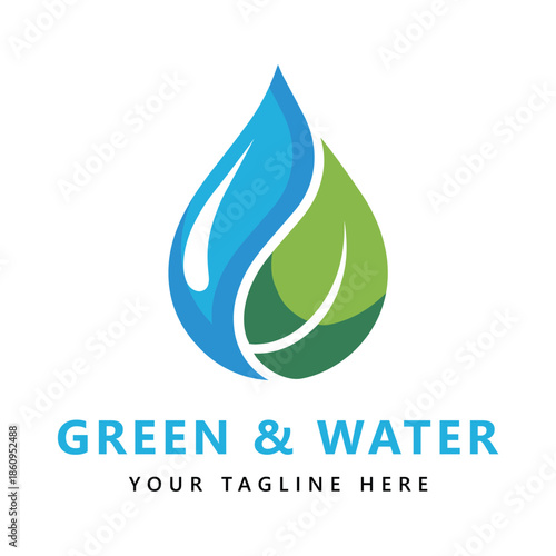 Ecologic power company logo template