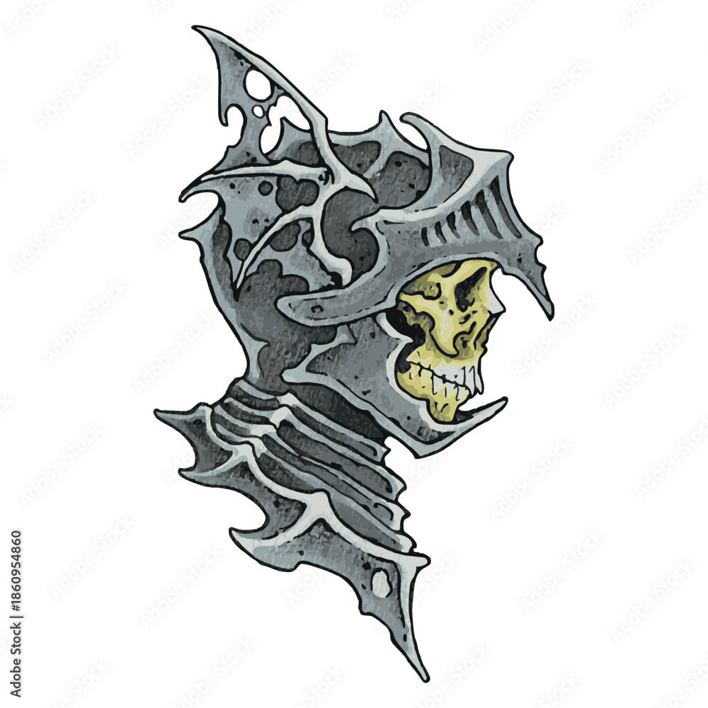 Obraz premium Black Cybersigil Vector Design