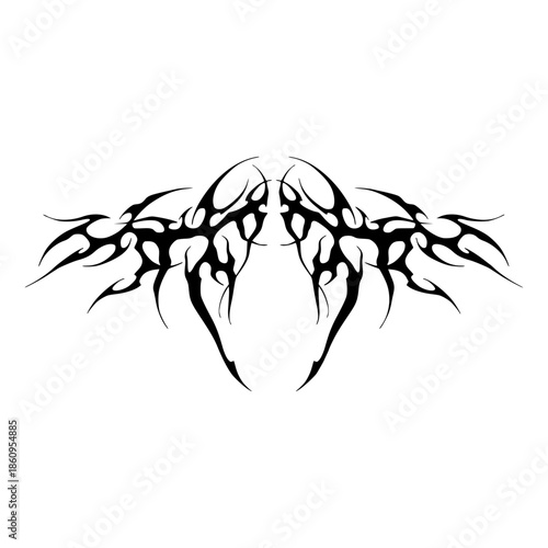 Black Cybersigil Vector Design