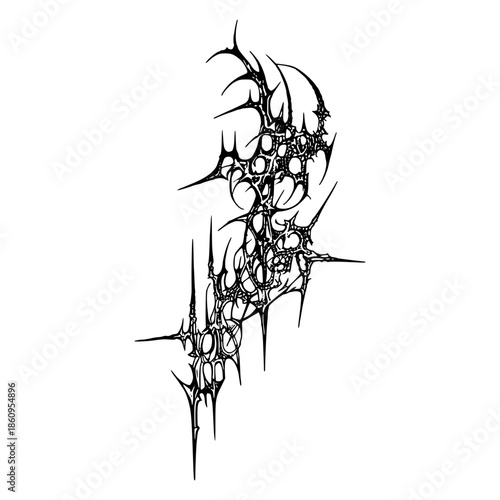 Black Cybersigil Vector Design