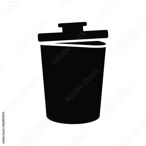 Trash Can Icon - Symbol for Waste Management and Disposal