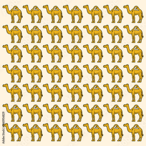 seamless pattern with funny cartoon people