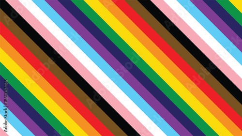Pride Background with LGBTQ Pride Flag Colours. Rainbow Stripes Background in LGBT Gay Pride Wallpaper. Pride Flag Colours. vector illustration eps file. 